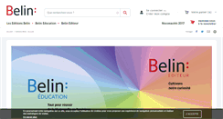 Desktop Screenshot of editions-belin.com